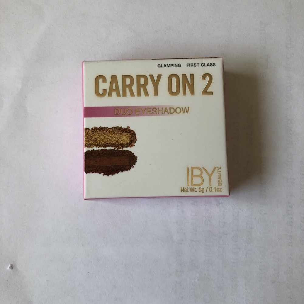 IBY BEAUTY Carry On 2 Eye shadow Glamping & First Class New In Box‎
